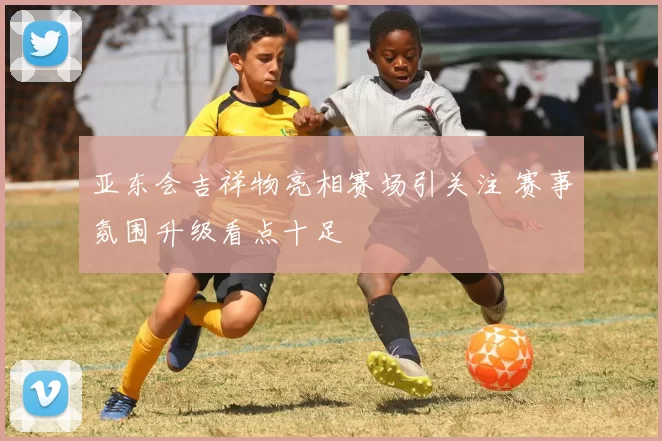 亚东会吉祥物亮相赛场引关注 赛事氛围升级看点十足